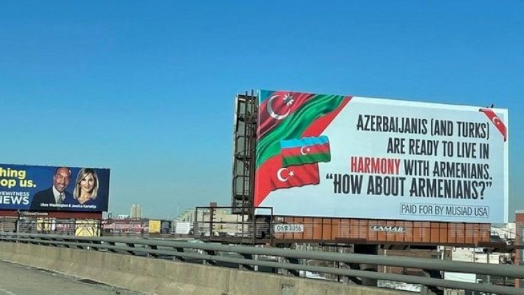    ABŞ azərbaycanlılarından ermənilərə sülh mesajı lövhəsi   