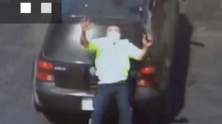    Bakıda avtomobil yol polisini belə vurdu   - ANBAAN VİDEO