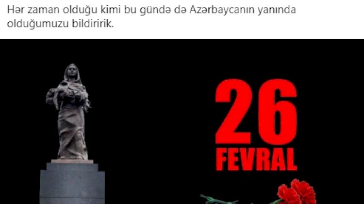    “Hər zaman olduğu kimi bu gün də Azərbaycanın yanındayıq“ - Türkiyə səfirliyi   
