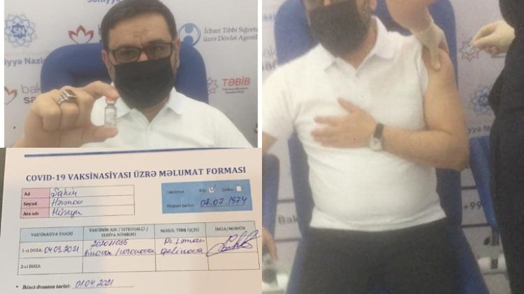    Hacı Şahin koronavirus əleyhinə peyvənd vurdurdu   