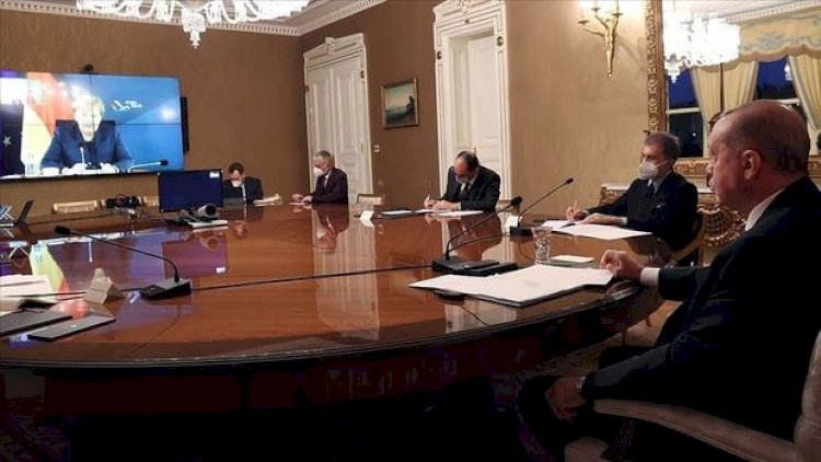    Ərdoğanla Merkel arasında görüş keçirildi - Fotolar   