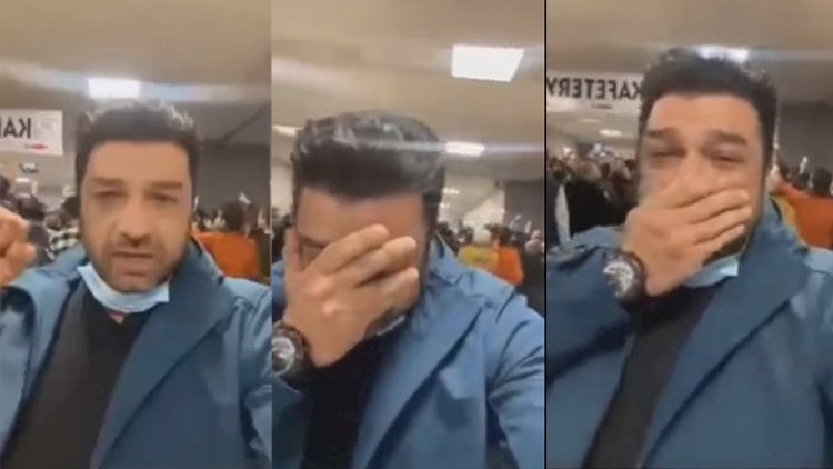    Kənan MM-in bu görüntüsü tənqid olundu: Ağlayıb öz videosunu çəkir...   