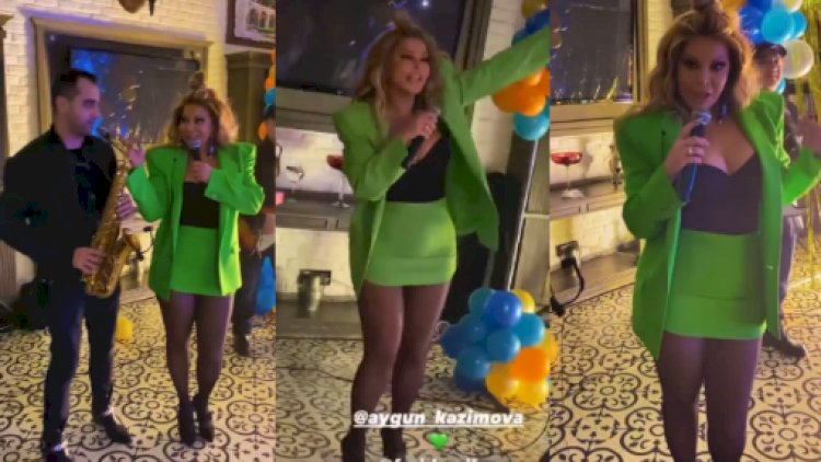    50 yaşlı Aygün Kazımova gənclərə meydan oxudu -   Video