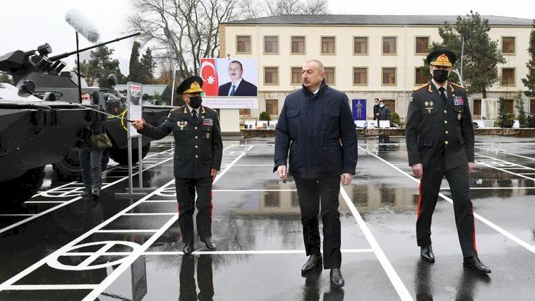    Prezident hərbi hissənin açılışında iştirak etdi   