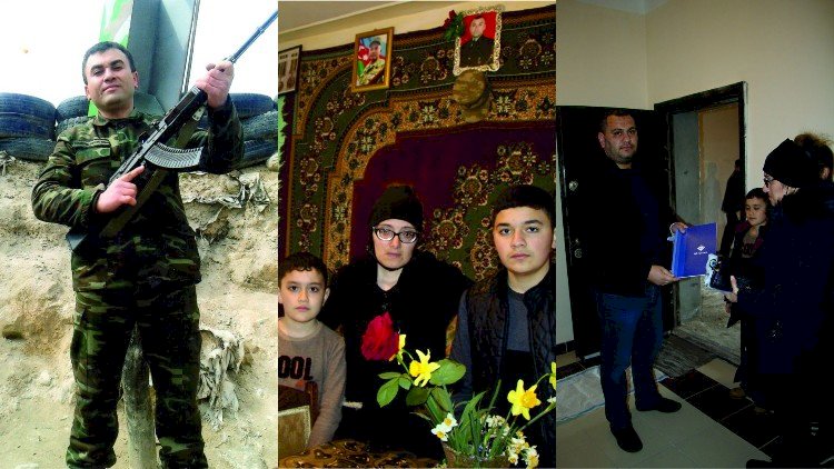    Şəhid ailəsinə üçotaqlı mənzil verildi -   Foto