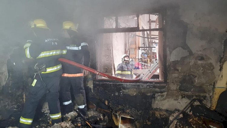    Bakıda yaşayış binasında yanğın   