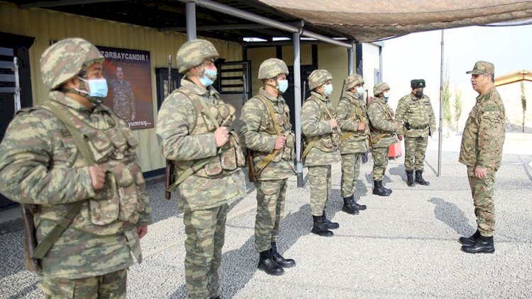    Nazir işğaldan azad edilmiş ərazilərdə yerləşən bölmələrdə oldu -   Video