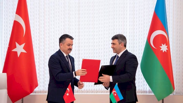    Azərbaycanla Türkiyə arasında Bəyənnamə imzalandı - Foto   