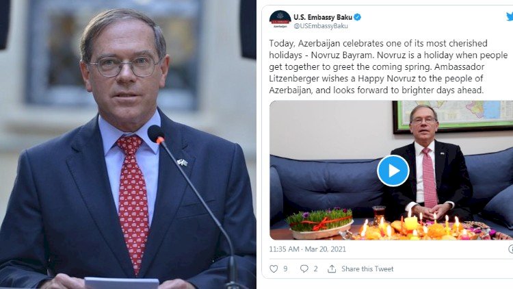    ABŞ səfiri Azərbaycan xalqını təbrik etdi   