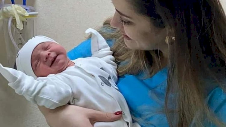    Şəhidin qız övladı doğuldu - Fotolar   