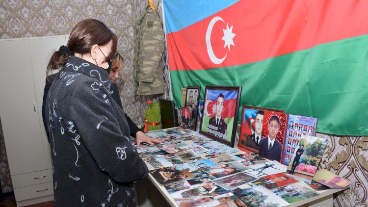    İradə Gülməmmədova bayram günlərində şəhid ailəsinə baş çəkdi - Fotolar   