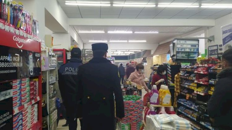    Polis karantin rejimi ilə əlaqədar Ağdaş və Şəkidə reydlər keçirdi - Fotolar   