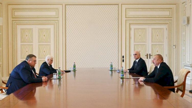   İlham Əliyev Aleksey Overçuku qəbul etdi   