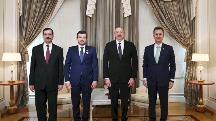    Prezident Selçuk Bayraktarı və Haluk Görgünü qəbul etdi -   Fotolar