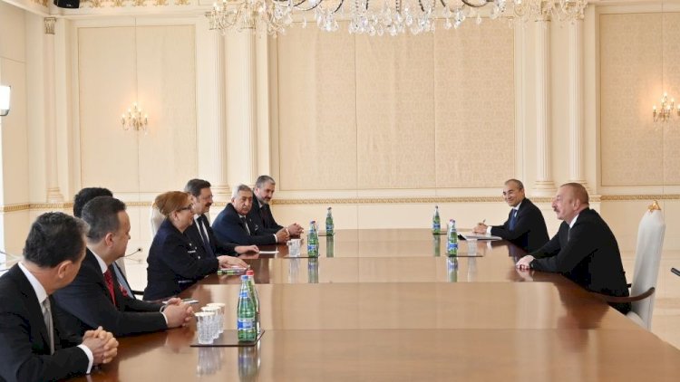    Prezident türkiyəli nazirin rəhbərlik etdiyi nümayəndə heyətini qəbul etdi   