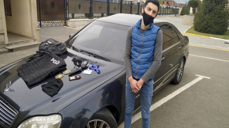    Lənkəranda “polis“in maşınından oyuncaq tapança aşkarlandı   - Fotolar