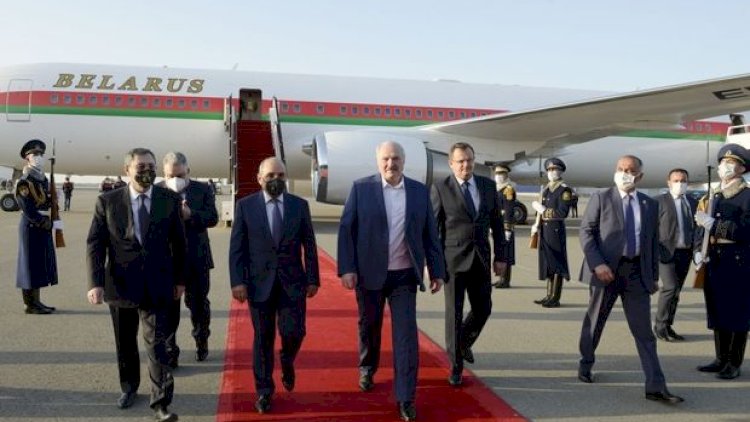    Aleksandr Lukaşenkonun Azərbaycana səfəri başladı - Fotolar   