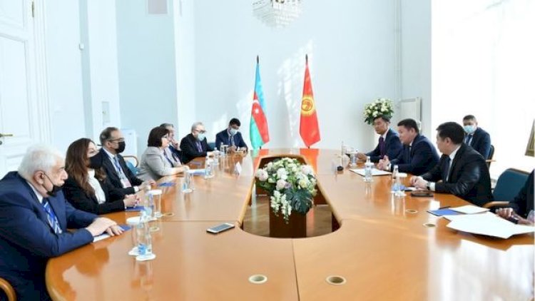    Sahibə Qafarova Qırğızıstan parlamentinin spikeri ilə görüşdü   