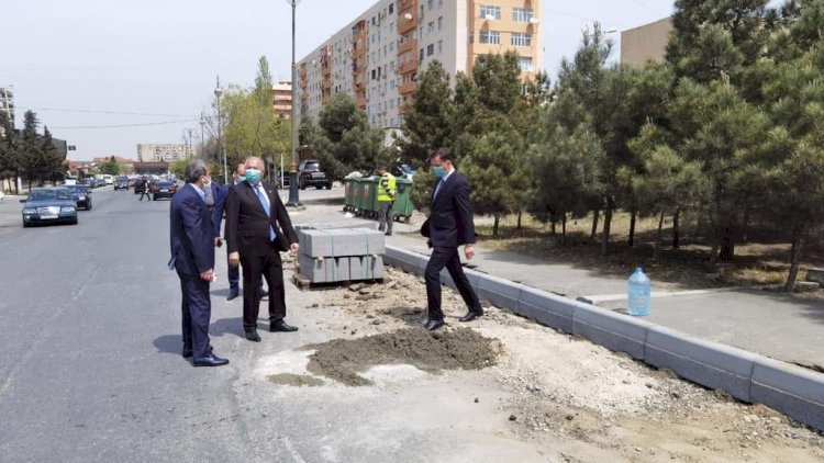    Suraxanıda yollar abadlaşdırılır, küçələrə asfalt vurulur   - Fotolar