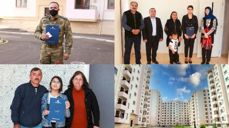    Şəhid ailəsi və Qarabağ müharibəsi əlillərinə mənzillər verildi   