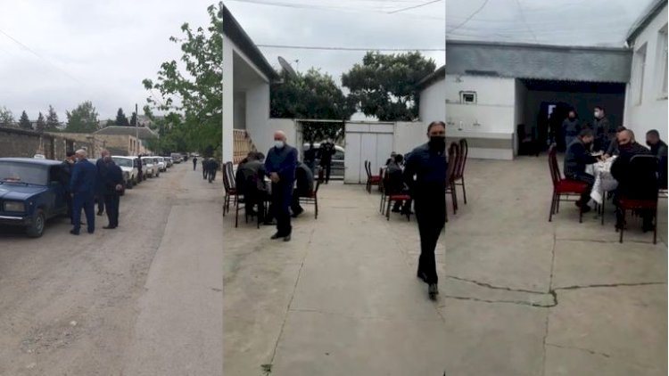    Yas mərasimi keçirmək istəyən şəxslər saxlanıldı   