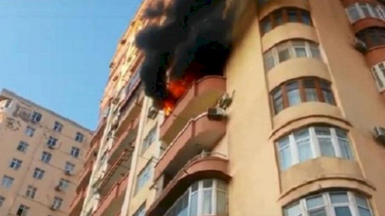    Bakıda yaşayış binasında YANĞIN:   12 nəfər təxliyə olundu