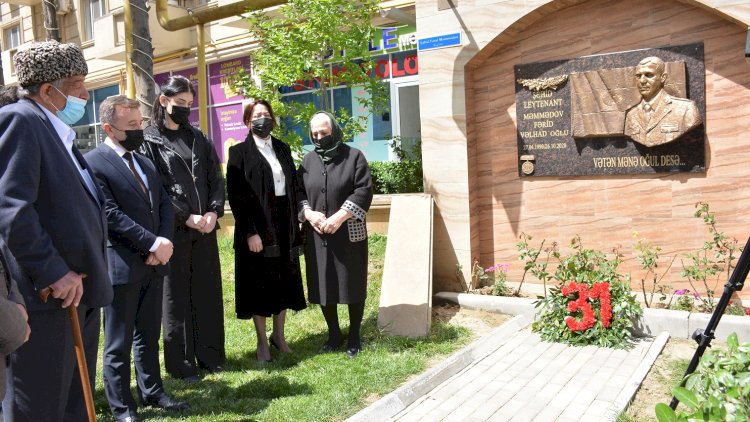    Şəhidin doğum günü ərəfəsində baralyefinin açılışı oldu -   Fotolar
