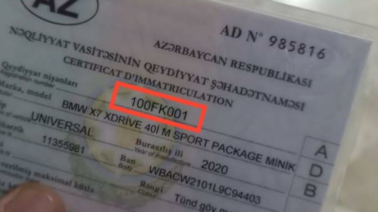    Azərbaycanda 100-lə başlayan nömrələr yalnız bu avtomobillərə verilir - Yol polisindən   AÇIQLAMA + FOTO