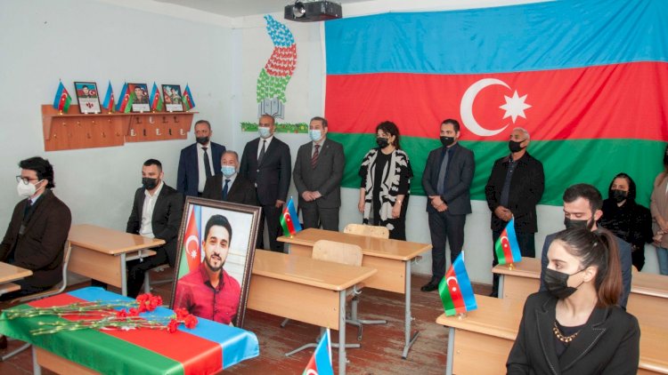    Nərimanov rayonunda şəhidin doğum günü qeyd edildi - Fotolar   