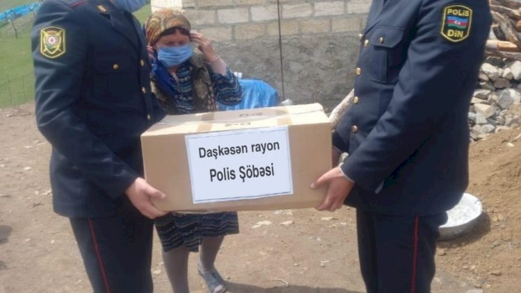    Daşkəsəndə polis şəhid ailələrinə bayram sovqatları payladı   