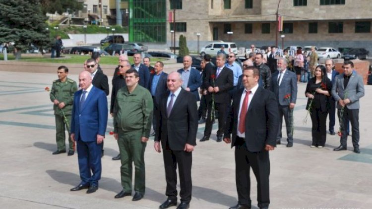    “Eşşək” ləqəbli erməni oliqarx rusların dəstəyilə Xankəndinə gəldi   - Fotolar