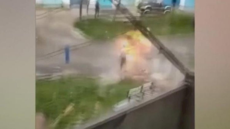    Dəhşət: Polisi qorxutmaq istədi, bomba əlində partladı   