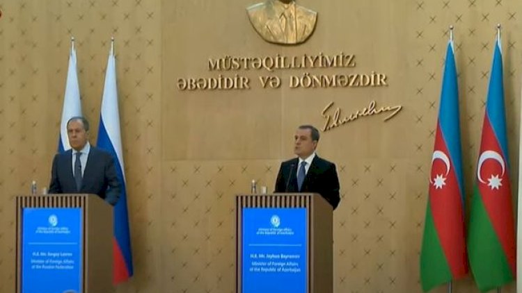    Ceyhun Bayramov və Sergey Lavrovun mətbuat konfransı   - CANLI YAYIM
