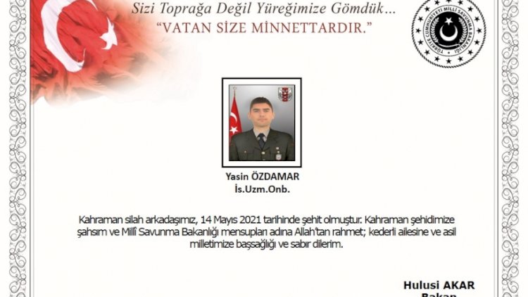    Türk ordusu şəhid verdi   