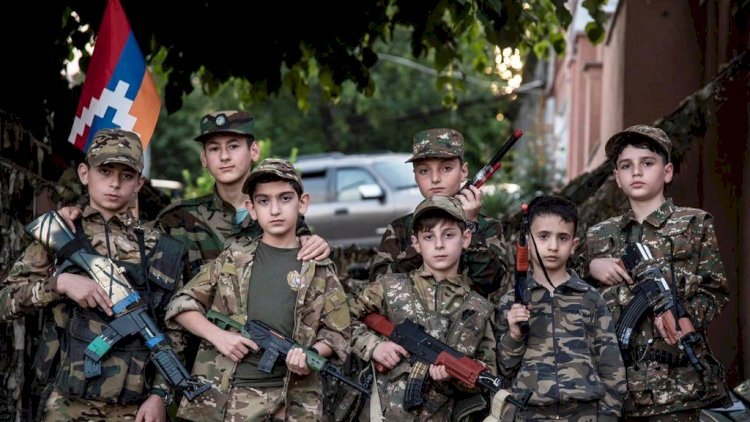    Ermənilər müharibə ritorikasından əl çəkmir: İndi də uşaqları “silahlandırırlar“   