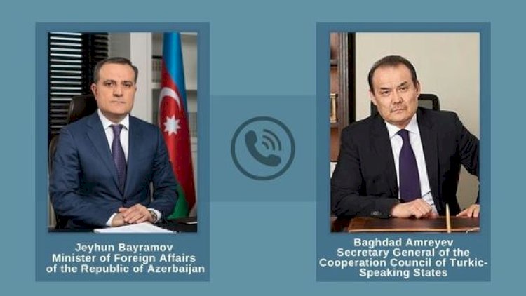   Ceyhun Bayramov Türkdilli Dövlətlərin Əməkdaşlıq Şurasının Baş katibi ilə telefonla danışdı   