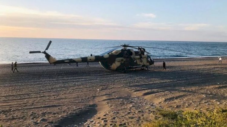    Azərbaycan hərbi helikopteri Türkiyədə təcili eniş etdi - Video   
