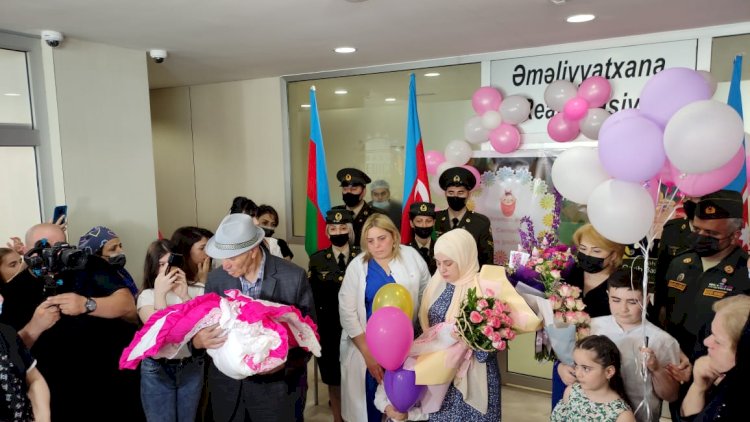    Şəhidin doğum günü ərəfəsində körpəsi dünyaya gəldi - Fotolar   
