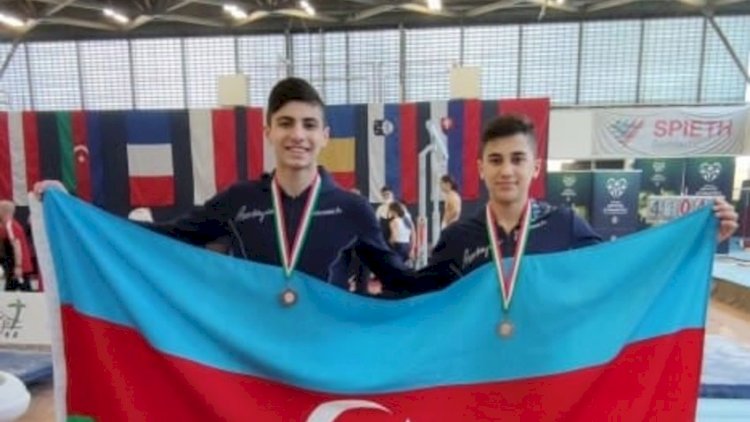    İki gimnastımız Macarıstanda medal qazandı - Fotolar   