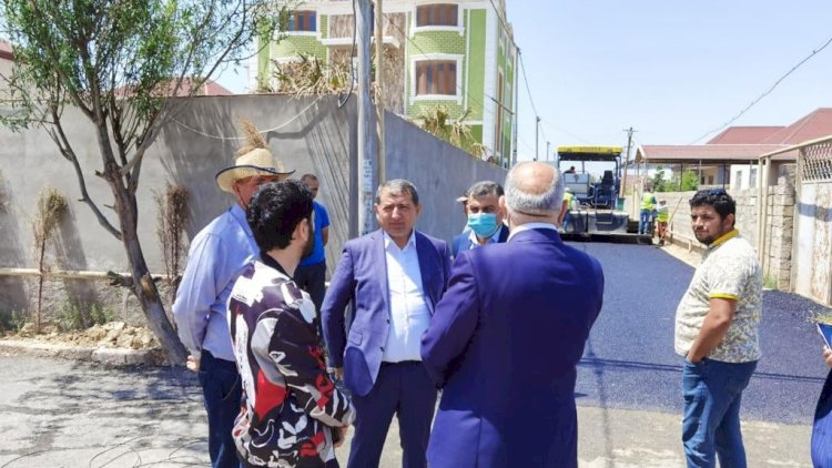    Suraxanıda daha bir küçə asfaltlandı   - Fotolar