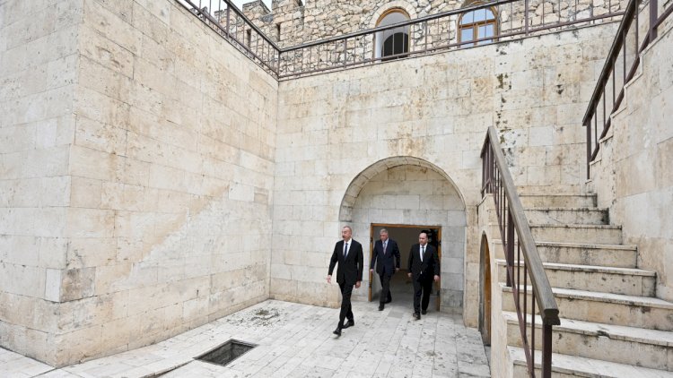    Prezident Ağdamda Şahbulaq qalasında olub - Fotolar   