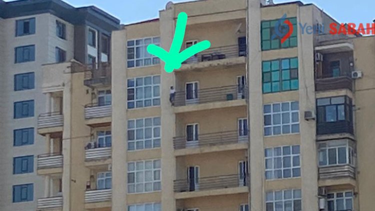    Gənc qız özünü binadan atmaq istədi - Foto   