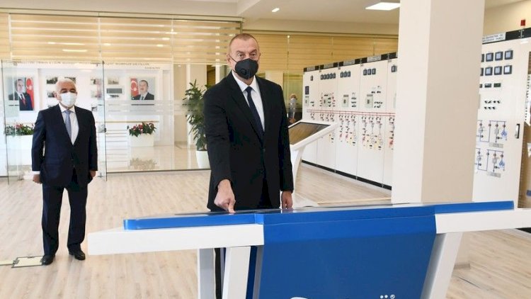    Prezident yeni yarımstansiyanın açılışında - FOTOLAR   
