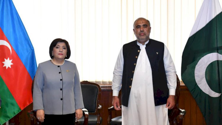    Milli Məclisin sədri Pakistan Milli Assambleyasının sədri ilə görüşdü   