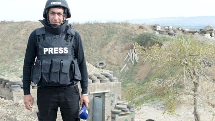   Şəhid jurnalistlə vida mərasimi keçirilir - Foto   
