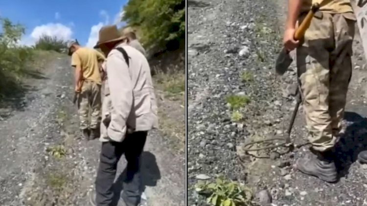    Kəlbəcərdə növbəti mina təhlükəsi - Fotoqraf son anda qurtuldu -   VİDEO