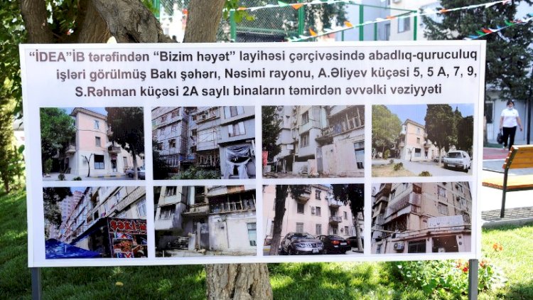    Paytaxtda abadlaşdırılan daha bir həyət sakinlərin istifadəsinə verildi -   Fotolar