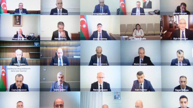    İşğaldan azad olunmuş ərazilərlə bağlı yaradılmış Qərargahın növbəti iclası keçirildi - Fotolar   