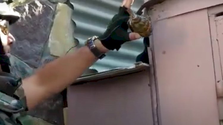    Bakıda qumbara aşkarlandı - Video   