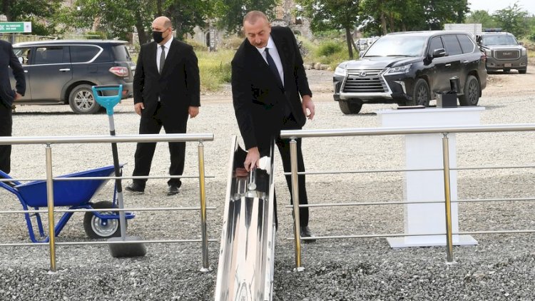    Prezident Daşaltı kəndində tunelin təməlini qoydu   